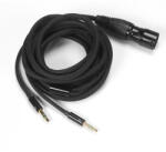 Hifiman HEADPHONE CABLE - Fejhallgató kábel 2x 3, 5mm csatlakozással Susvara, HE1000SE, HE1000 V2 modellekhez - Fekete - 3m - XLR (HM-C2-2X35-XLR-300)