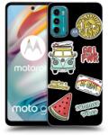 Picasee Husă neagră din silicon pentru Motorola Moto G60 - Summer