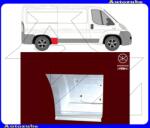 CITROEN JUMPER 3 2006.07-2013.12 Hátsó sárvédő első rész jobb: 37cm "középhosszú kivitel" (tengelytáv: 3450mm) (külső javítólemez) KLOKKERHOLM 2097564