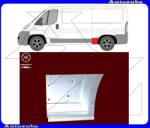 OPEL MOVANO C 2021.06-tól Hátsó sárvédő első rész bal: 37cm "középhosszú kivitel" (tengelytáv: 3450mm) (külső javítólemez) KLOKKERHOLM 2097563