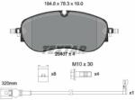 TEXTAR set placute frana, frana disc TEXTAR Q+ 2640701 (2640701)