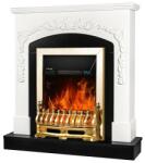 Art Flame GALILEO gold & CASANOVA 900x975x250 mm white