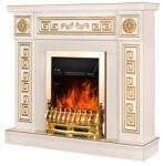 Art Flame GALILEO gold & VERSAILLES 1100x960x300 mm ivory white