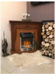 Art Flame GALILEO gold & NAPOLI 1100x1016x300 mm walnut brown