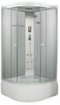 Sanotechnik BALI komplett hidromasszázs zuhanykabin íves fehér 90x90x205 cm PR55 (PR55)
