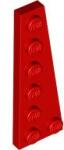 LEGO® 78444c5 - LEGO piros lap 6 x 2 méretű, lecsapott, jobbos (78444c5)