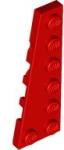 LEGO® 78443c5 - LEGO piros lap 6 x 2 méretű, lecsapott, balos (78443c5)