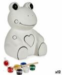 Pincello Piggy Bank pentru vopsit Broască Ceramică 15, 5 x 21, 5 x 16 cm (12 Unități)