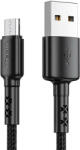 Vipfan USB-Micro USB kábel Vipfan X02, 3A, 1.2m (fekete) (X02MK-1.2m-black) - mi-one