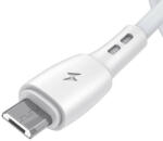 Vipfan USB és Micro USB kábel Vipfan Racing X05, 3A, 1m (fehér) (X05MK-1m-white) - mi-one