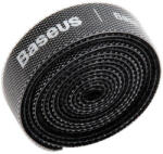 Baseus Rainbow Circle kábelrendező tépőzáras szalag, 1m (fekete) (ACMGT-E01)
