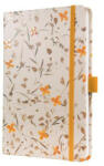  Jegyzetfüzet, exkluzív, 135x203 mm, vonalas, 87 lap, keményfedeles, SIGEL "Jolie" Bloom Orange (COSIJN341)