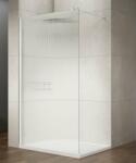 SAPHO Walk-in, Sapho VARIO WHITE GX1580-07 WALK-IN zuhanyfal Nordic üveggel 800mm, matt fehér színű Wal