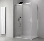 SAPHO Zuhanykabin, Sapho TL1670-5005 THRON LINE ROUND szögletes zuhanykabin kerek görgőszettel 1600x700