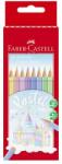 Faber-Castell Creioane colorate 10 culori hexagonale, nuante pastel, Faber Castell FC111211 (FC111211)