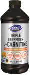 NOW Folyékony L-karnitin - L-Carnitine, Triple Strength Liquid (473 ml, Citrus)