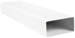 Dalap PVC szögletes csővezeték légcsatornákba, merev 220x90 mm, hossz 1000 mm (910)