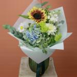 ImodFlowers Buchet cu Hortensie și Floarea-Soarelui