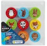 Kidea Set 9 stampile de jucarie pentru copii, cu animalute, din plastic multicolor