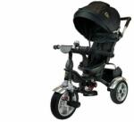 LeanToys Tricicleta cu pedale pentru copii, cu scaun rotativ, negru, LeanToys, 2602 - produsecopii