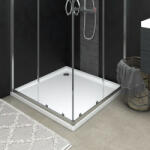 vidaXL szögletes fehér ABS zuhanytálca 80 x 80 cm (148907)