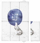  Ceba pelenkázó lap összehajtható 60x40cm Watercolor World Born to be Wild - balena