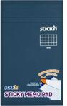 STICK N Stick`N 190, 5x114 mm 50 lap/tömb négyzetrácsos fehér öntapadó jegyzetfüzet (21852)
