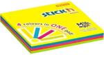 STICK N Stick`N Magic Pad 76x76 mm 100 lap neon mix öntapadó jegyzettömb (21571)