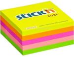STICK N Stick`N 76x76mm 400 lap neon szivárvány öntapadó kockatömb (STICK_N_21012) (STICK_N_21012)