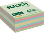 STICK N Stick`N 76x76 mm 400 lap az erdő színei pasztell mix öntapadó kockatömb (21891)