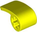 LEGO® 89679c236 - LEGO neon sárga technic panel, íves 2 x 1 x 1 méretű 1 x-tengely csatlakozóval (89679c236)