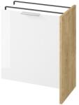 Cersanit City 65-ös ajtós szekrény kizárólag slim mosógépekhez fehér/tölgy S584-037-DSM (S584-037-DSM)