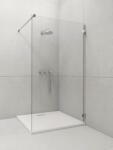 Radaway Euphoria Walk-in V zuhanyfal 120x200 cm, átlátszó üveg, króm profilszín 3831140101 (383114-01-01)