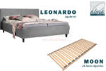 ADA - Leonardo kárpitozott franciaágy szett 180x200 Moon ágyráccsal - alvasstudio