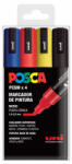 uni Posca PC-5M dekormarker készlet, 4 alap szín (TUPC5M4AL) - tintasziget