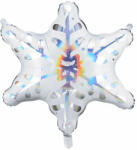 PartyDeco S. r. o Fólia lufi Hópehely, 64x66 cm, holografikus