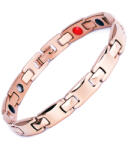 BeSpecial Bratara inox aurie cu magneti, turmalina, germaniu si anioni (BLA032)