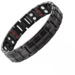 BeSpecial Bratara inox neagra cu magneti, turmalina, germaniu si anioni (BLA017)