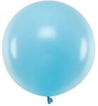 PartyDeco Balon rotund din latex - albastru deschis 60 cm