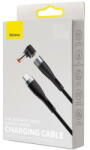 Baseus Magnetic Zinc Angled, USB Type-C/DC, 5.5x2.5mm, 100W, 2m, Negru - vexio