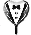 Balloons4party Balon folie inima costum mire nunta 45 cm