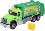 Majorette Mașină de gunoi Mack Granite Garbage Truck Majorette din metal cu sunete și lumini 22 cm lungime (MJ3743007)