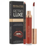 Makeup Revolution - Set Makeup Revolution: Retro Luxe, Creion de buze, Regal, 1 g + Retro Luxe, Mat, Ruj lichid, Regal, 5, 5 ml