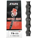 TAYA TB-50 BB kerékpár lánc, 5-6-7s, 116 szem, fekete