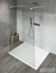 SAPHO GELCO VARIO WHITE Szabadon álló zuhanyfal merőleges merevítőkkel, transzparent üveg, 1400mm (GX1214GX2215) (GX1214GX2215)