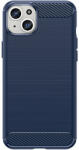  Carcasa Flexible Carbon compatibila cu iPhone 15 Plus Blue (9145576279441)