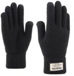  Manusi Iarna TouchScreen Woolen Gloves, Negru