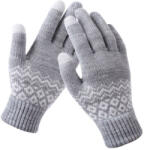  Manusi Iarna TouchScreen Knitting Gloves, Gri