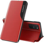 Matrix Husa Pentru Samsung Galaxy S10 Lite , Smart View Case, Functie Stand, Flip / Carte, Matrix, Rosu