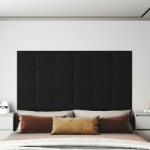 vidaXL 12 db fekete szövet fali panel 30 x 30 cm 1, 08 m2 (343796)